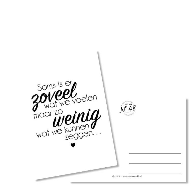 Soms is er zoveel wat we